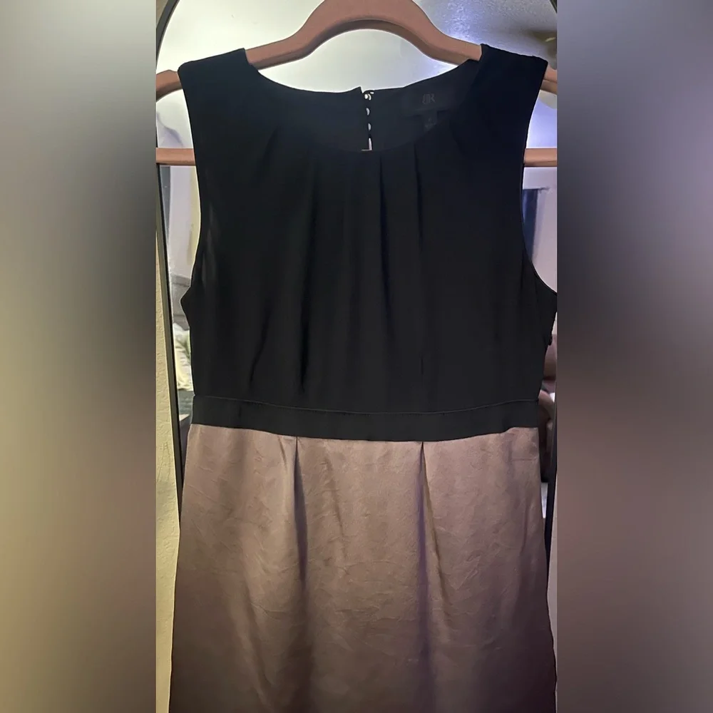 Banana Republic Strapless Black and Gray Dress